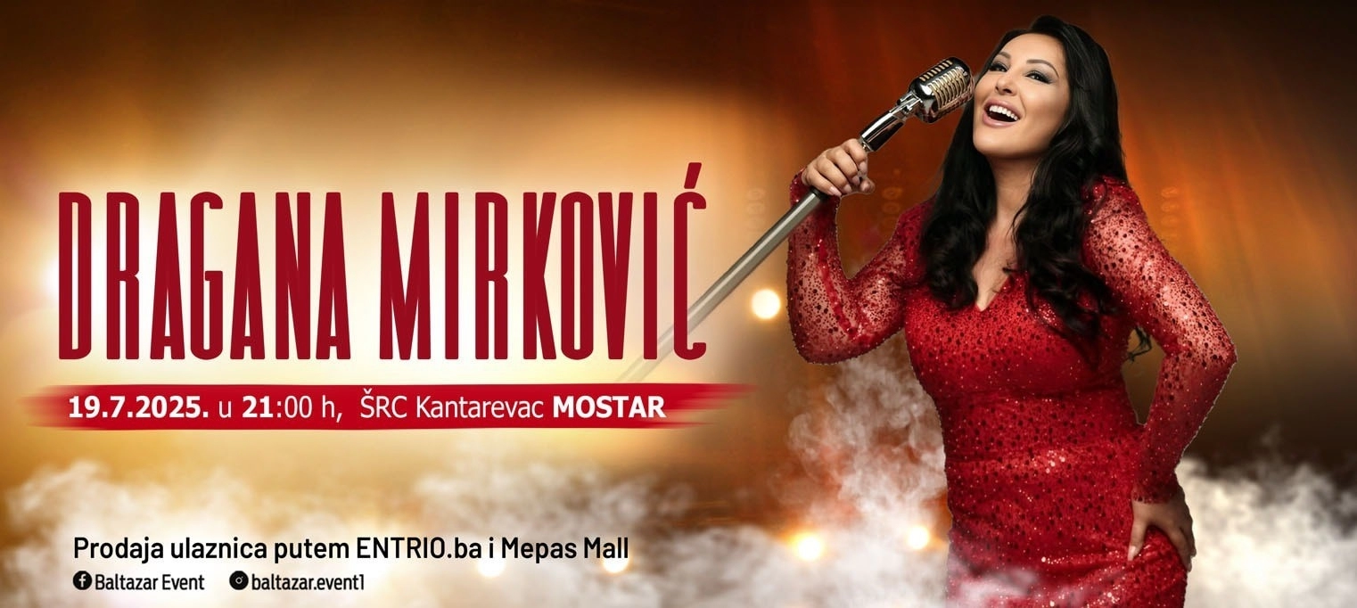 Mostar spreman za koncert Dragane Mirković